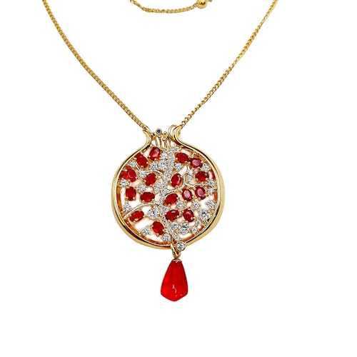 Pendentifs en forme de grenade collier homme et femme avec motifs variés