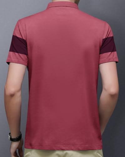 Image of Noble Monk Men's Regular Fit Polo T Shirt |Half Sleeves |Collar Tshirts T Shirt | Casual Tshirt