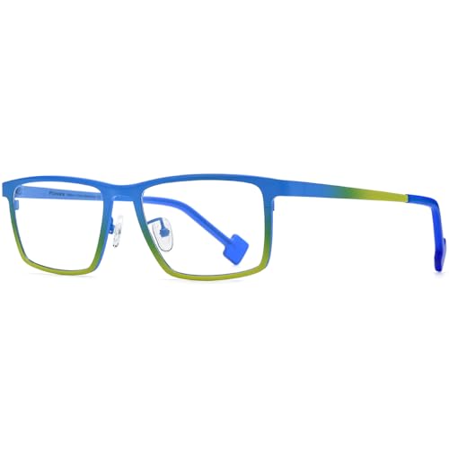 Image of FONEX Colorful Pure Titanium Glasses Frame Women Retro Round Eyeglasses
