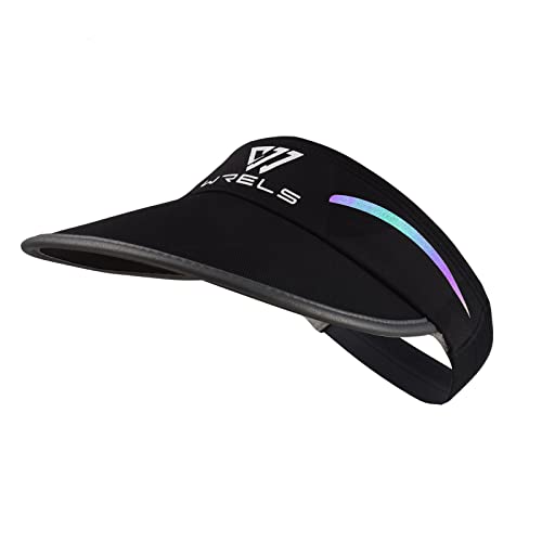 Women's Golf Visor Tennis Visors Sun Visor For Running Visor Hat Sport Sun Visor Lightweight Adjustable Uv Protection(Black) #TOP10