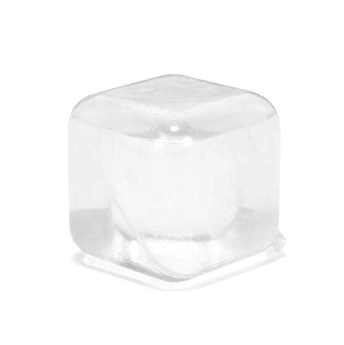 KIKKERLAND - 30 wiederverwendbare Eiswürfel aus transparentem Kunststoff, gefüllt mit reinem Wasser zum Einfrieren