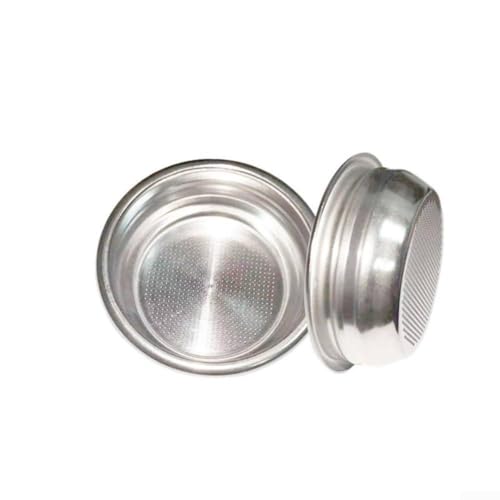 Durashmall Cesta de filtro de café de acero inoxidable de 58 mm para portafiltro Breville, accesorios automáticos, reutilizable, antioxidante, para el hogar, leche, té, tienda, bar, café (2 tazas)