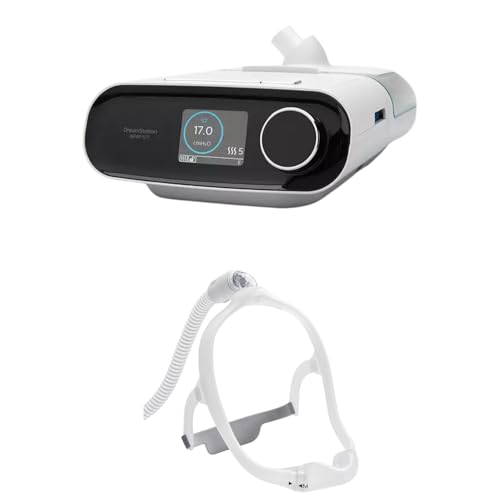Image of Philips DreamStation BiPAP Pro | Sleep Apnea & Snoring Device + DreamWear Under-the-Nose Nasal Mask with Medium Frame and Headgear | Online Demonstration & Installation