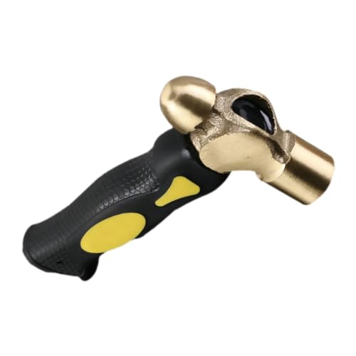 DOITOOL Martillo De Latón Redondo Herramienta De Estampación De Plástico Cabezal