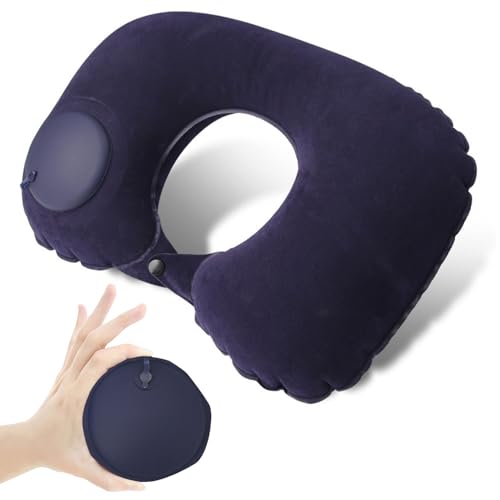 Cuscino da Viaggio, Cuscino da Viaggio Gonfiabile, Cervicale da Viaggio Gonfiabile, Cuscino...