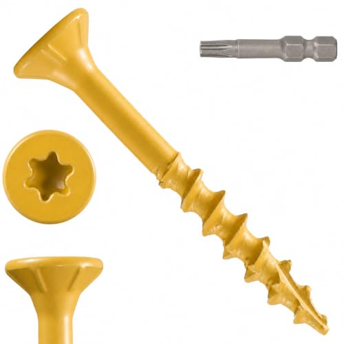LUPANTER 400 Pcs Exterior Deck Screws 8# x 1 inch