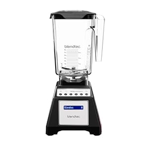 Blendtec Total Classic Original Blender – WildSide+ Jar (90 oz) – Professional-Grade Power – 6 Pre-programmed Cycles – 10-speeds – Black