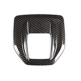 Innen Dekoration Auto Kompatibel Mit Alfa Für Romeo Für Giulia Für Stelvio 2016 2017 2018 2019 Mittelkonsolen-Dekorationsrahmenverkleidung Autozubehör(Black,Size1)