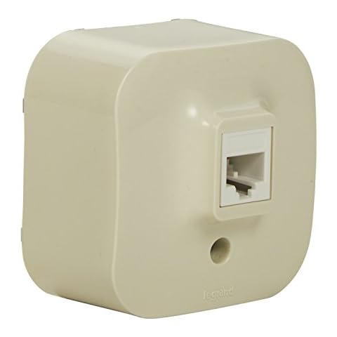 Legrand, Aufputz-UAE/RJ11 Telefonanschlussdose zur Montage auf der Wand , 782444 Cover