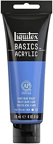 Liquitex BASICS Acrylic Paint, 118ml (4-oz) Tube, Light Blue Violet
