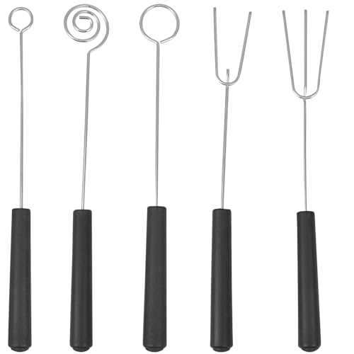 5 StüCk Edelstahl Schokoladengabel FüR Schokolade Tauchen GrillspießE Und Pralinen, 21cm LäNge