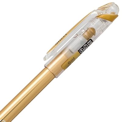 Pentel Arts Slicci METALLIC (0.8mm) Needle Tip Med Gel Pen Assorted Metallic Ink, 8 Pack
