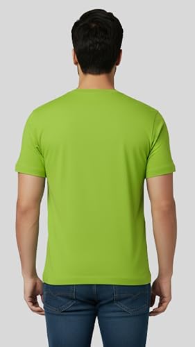 Image of Men's Cotton T-Shirt, Character-Inspired Lazy But Crazy Text T-Shirt Printed for Men and Boys, Round Neck, Half Sleeve, Regular Fit
