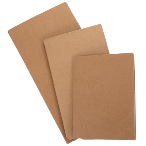 OUNONA Organizador de Archivos Kraft Portátil de Papel Kraft Color Caqui, Diseño Multifuncional Minimalista, Paquete de 3 Piezas para Oficina y Uso Diario