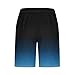 Mens Plus Size Fashion Printed Shorts Elastic Waist Stretch Casual Summer Relaxed Fit Short Pants with Pockets for Beach Navy