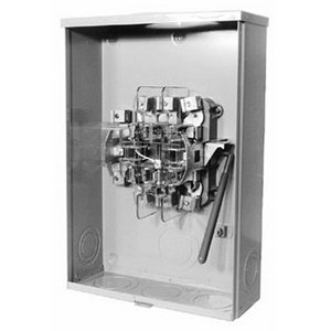 Milbank U7362-RL-KK Ringless 3-Wire Multi-Position Meter Socket 300 Volt AC 100 Amp 1-Phase 4-Jaw Surface Mount