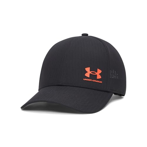 Under Armour Mens Iso-Chill ArmourVent Adjustable Hat (003) Black / / Venom Red One Size Fits Most