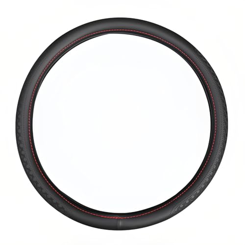 18 Inch Steering Wheel Cover for Semi Trucks - Premium Soft-Touch Faux Leather with No-Slip Grip Fits Big Rig RV & 18 Wheeler (Black 18 inch)
