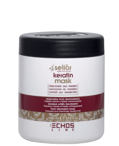 Echosline Seliàr Keratin Mask - Mascarilla Post Tratamiento para Cabellos Teñidos - 1000 ml