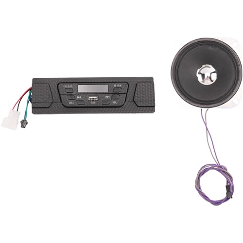 Bikevista Reproductor de Radio FM Triciclo Reproductor de MP3 Bluetooth Placa Decodificadora de MP3 Reproductor Sin PéRdidas para VehíCulos de ConstruccióN de Camiones