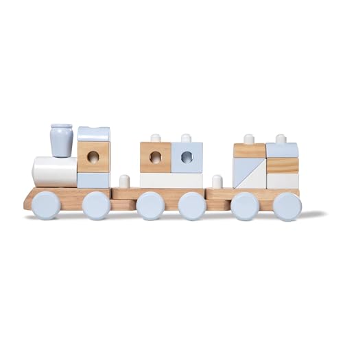 Image of Melissa & Doug Jumbo Stacking Train - Natural
