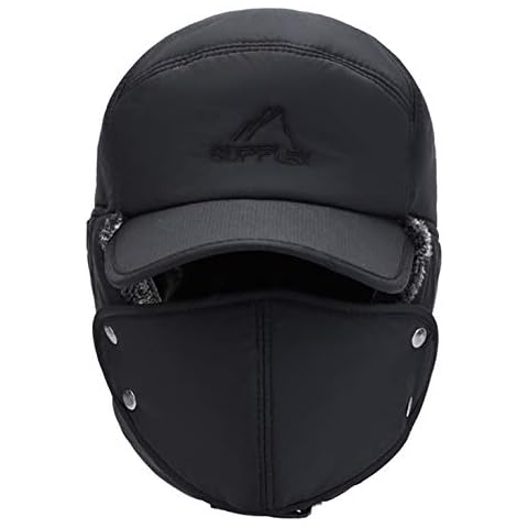 iEasey Winter Trapper Hat with Face Cover Cover