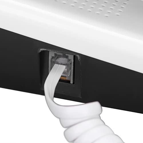 Teléfono con cable de botón grande blanco para el escritorio del hogar o salón familiar 3