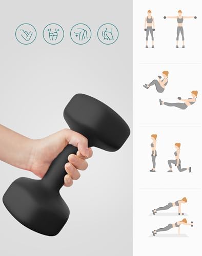 SONGMICS Dumbbells Set of 2 Dumbbells Set Dumbbells Hexagon Neoprene Coating Strength Training Workout Fitness Training Home - View 5