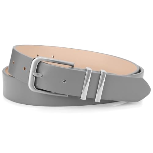 Image of WHIPPY Women Casual Leather Belt for Jeans Pants, Fashion Ladies Waist Dress Belt