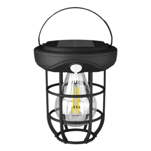 Lanterne solaire à LED étanche, légère à suspendre, lanterne solaire multifonctionnelle, polyvalente à haute luminosité avec détecteur de mouvement pour éclairage extérieur