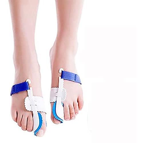 Trehai Corrector de Juanetes, Separador para Hallux Valgus Farmalastic Dedos Pie, Silicona Toe Separators, Bunion Corrector, Toe Protectores, 2 par para Uso Nocturno y diurno