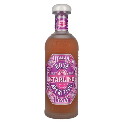 Starlino Rosé Aperitivo 17% Vol Alkohol - fruchtiger italienischer Wein Aperitif aus Pink Grapefruits - für den perfekten Spritz Drink (1 x 0,75l Flasche)