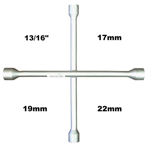 Sakura - Chiave a Croce per Auto, 33/40 cm e 17