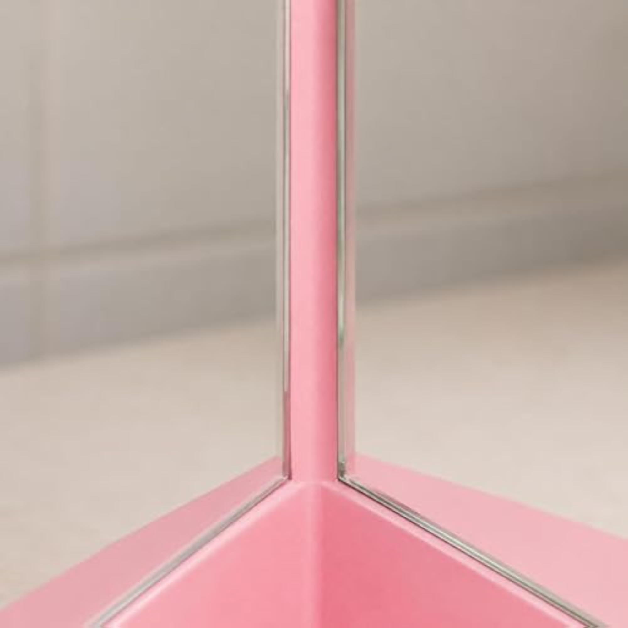 Large Non-Reversing Dressing Table Mirror, Black Design