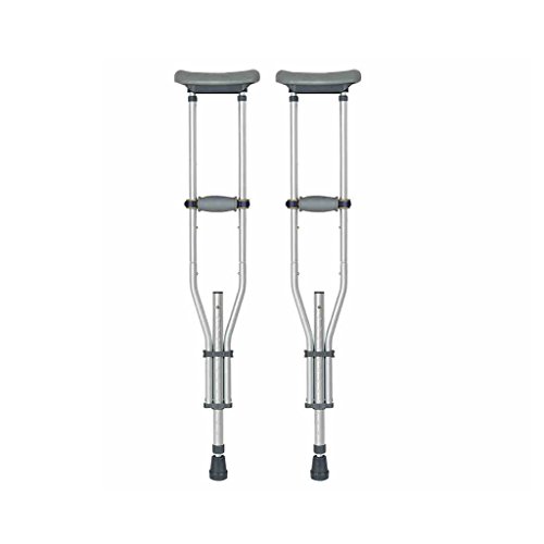 Béquilles pour adultes sous les bras pliables et réglables de 95 à 155 cm pour handicapés