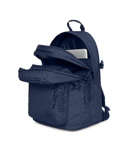 Image of EASTPAK Double Pro - 32L Performance Backpack with 16 inch Laptop Sleeve, Dual Compartments, Security Pocket, Bottle Holder & Organizer, Nighttime Navy