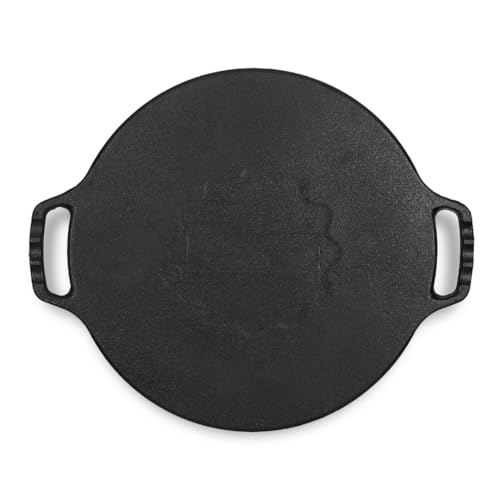 Image of Pencil Pre-Seasoned Cast Iron Dosa Tawa 30 cm | Compatible with Gas Stoves & Induction | Naturally Nonstick | 100% Pure & Toxin-Free | No Chemical Coating | Dishwasher Safe | Long-Lasting | Black