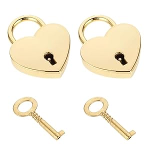 Mozeat Lens Herzschloss 2er-Set Vintage Design