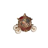 Konstsmide LED Wasserlaterne 'Kutsche', mit 5h Timer, 1 warm weiße Diode, batteriebetrieben & USB, Innen, 0,1W, schwarzes Kabel, 3 x AA 1.5V (exkl.) - 4304-550, Rot