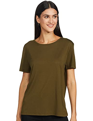 Image of Marks & Spencer Women's Regular T-Shirt (T41 8916K Dark Khaki 4XL)