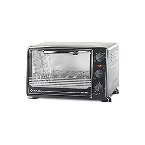 Bajaj 2200 TMSS Oven Toaster Griller (22 litres OTG) with Motorised Rotisserie & Stainless Steel Body, Black & Silver,1200 Watts
