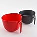2 Pcs Plastic Mixing Bowls with Colander, 5qt - Nesting Bowls for Kitchen Cooking and Baking Supplies, Red & Gray (Red)