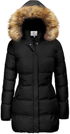 Amazon.com: 1 Madison Women's Warm Winter Parka with Fox Fur