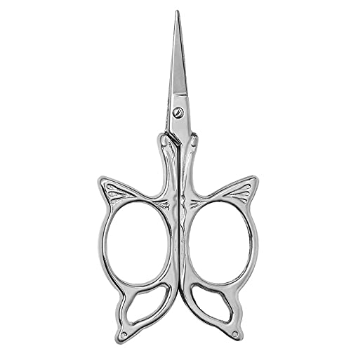 Tijeras de oficina, tijeras for manualidades, muy hermosas tijeras de oficina con forma de mariposa, tijeras for manualidades, suministros y accesorios de costura Tijeras de punto de cruz Hilo Zig Zag