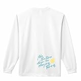 [アートワークスコウベ] テニス ロンT 長袖Tシャツ 練習着 ドライ テニスをしている時間が好き ユニセックス XS ホワイト
