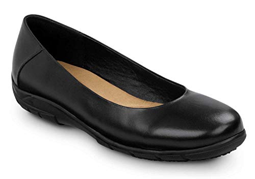 SR Max Asheville, Women's, Dress Flat Style Soft Toe Slip Resistant Work Shoe2