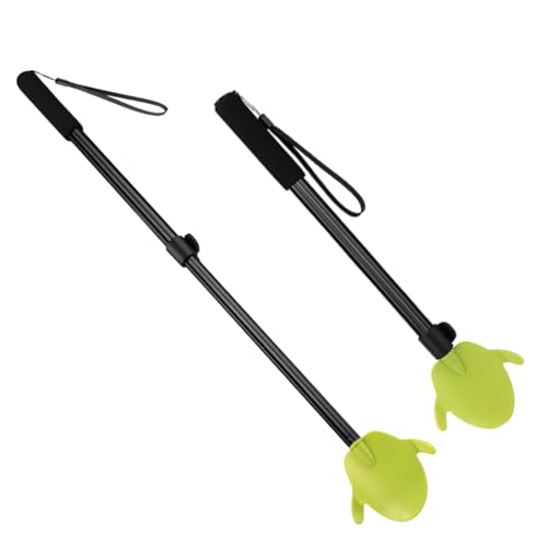 GXGM 1 Pièce Poteaux Rétractables en Aluminium Déchaussetteuse,2 en 1 Enfile bas de Contention Femme élastique - Assistant de Retrait de Chaussettes pour Personnes âgées et Handicapées