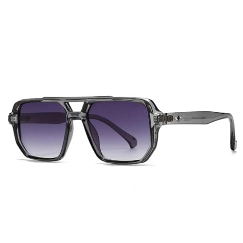 Lunettes de soleil UV400 carrées protégeant vos yeux avec verres dégradés