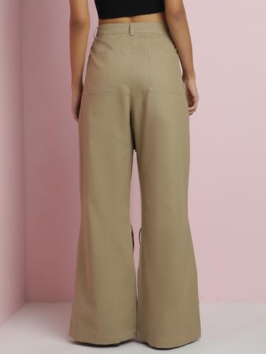 Image of KOTTY Women's High Rise Relaxed || Straight || Joggers Fit Cargo's for Pants || Trousers