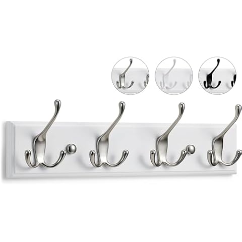 LARHN Wall-Mounted Coat Rack with Hooks Cover